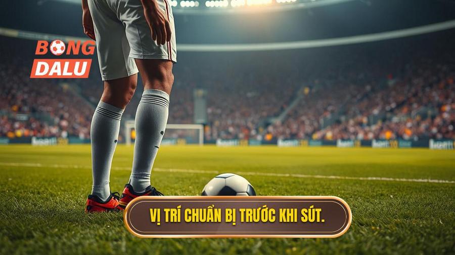 1. Vị trí chuẩn bị trước khi sút.